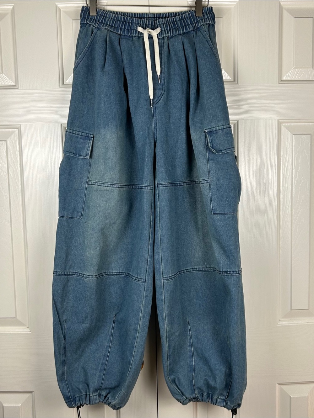 Seimec Baggy Denim Cargo Jogger Pants